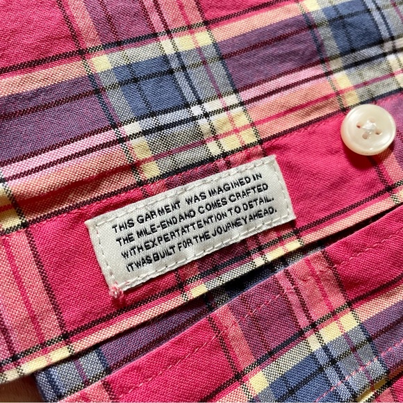 Frank & Oak short sleeve plaid shirt - Picture 3 of 6